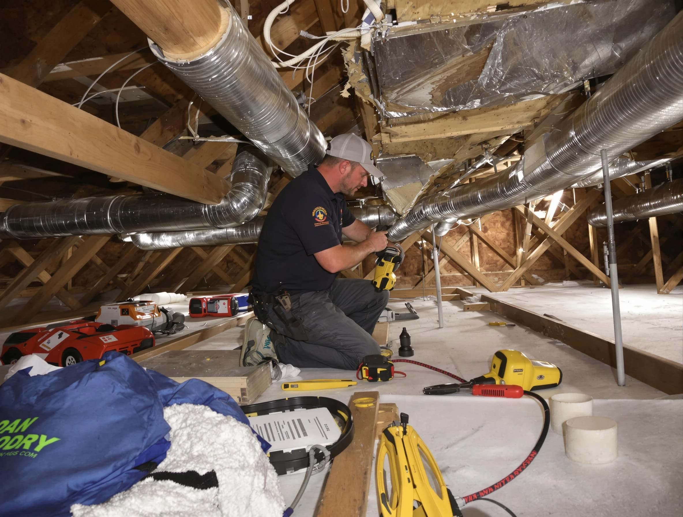 Professional air duct repair by Lowell Air Duct Cleaning in Lowell