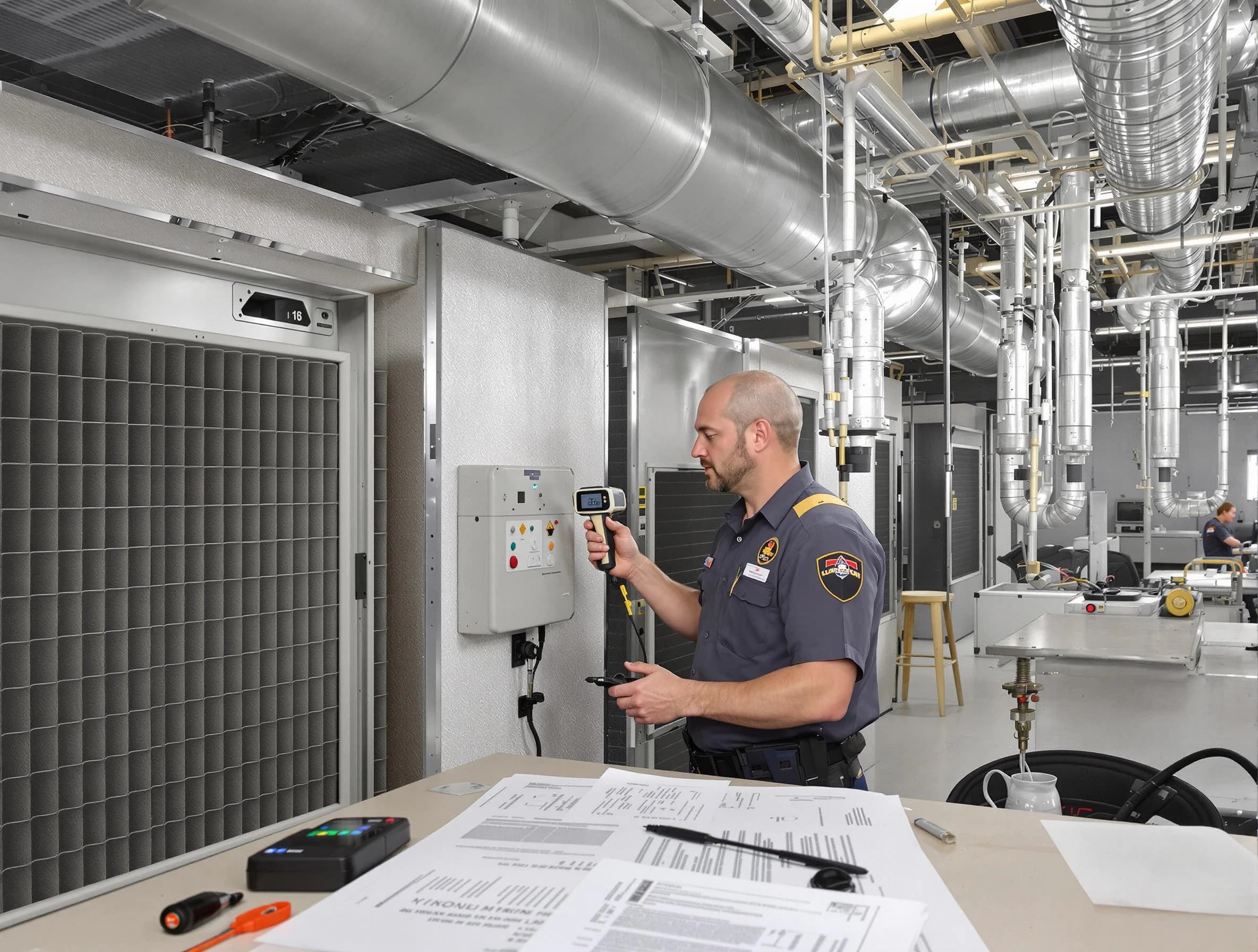 Professional filter system inspection by Lowell Air Duct Cleaning in Lowell