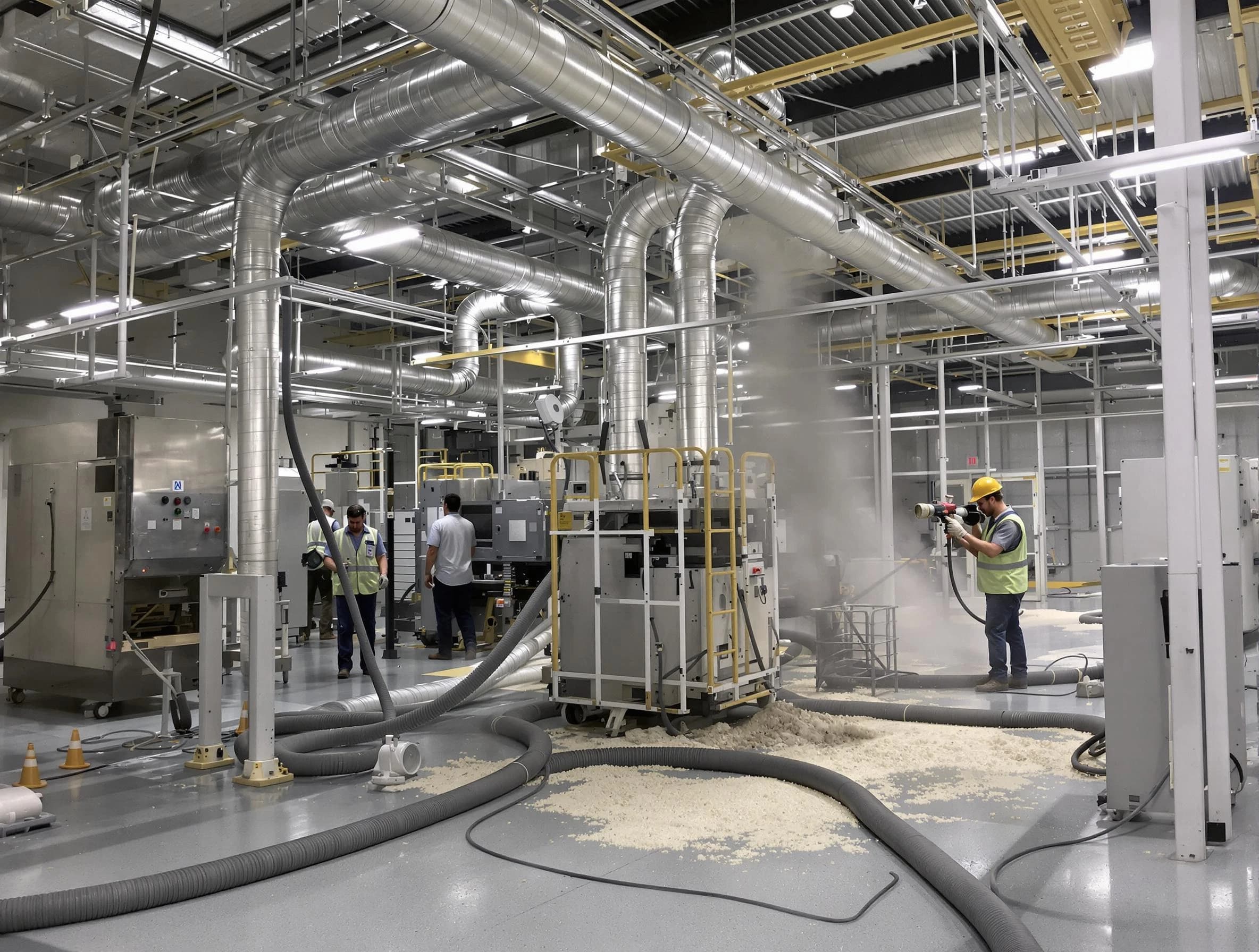 Heavy-duty industrial duct cleaning by Lowell Air Duct Cleaning in Lowell