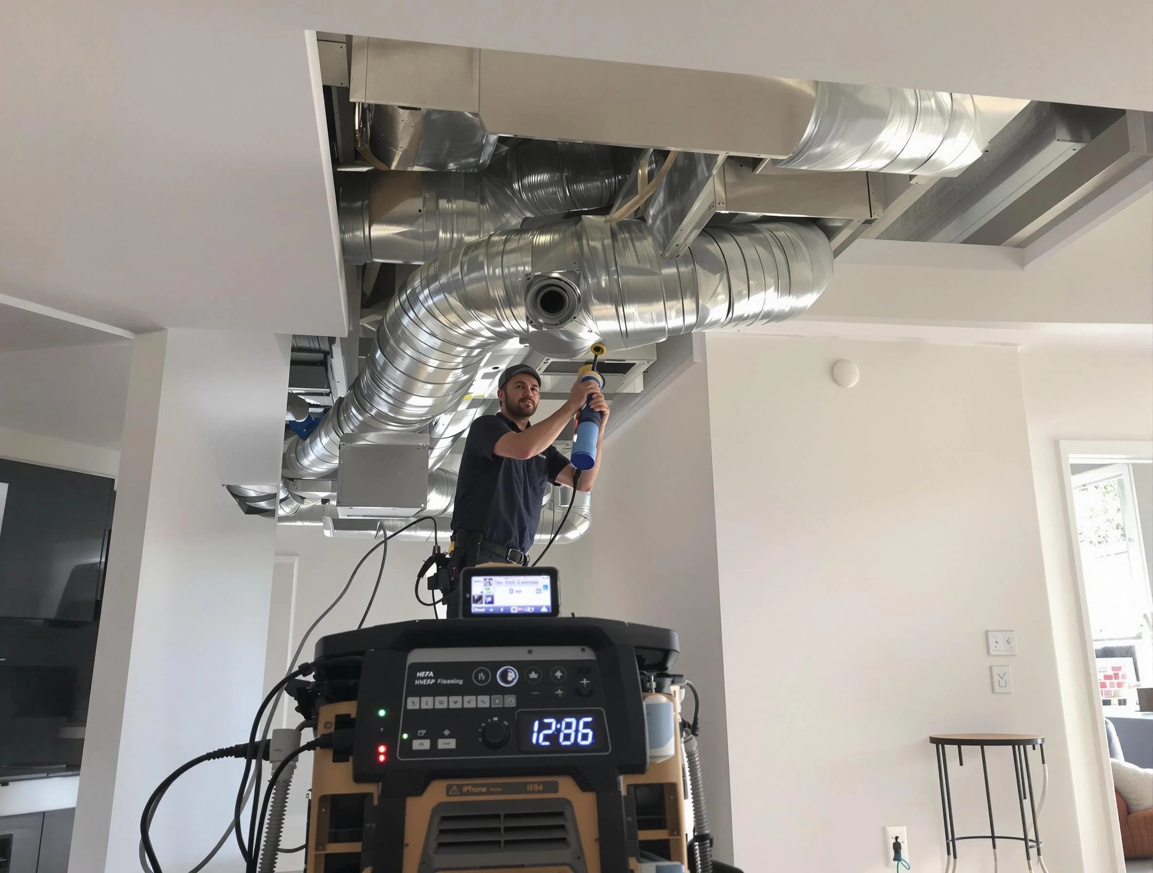 Advanced pure air duct cleaning by Lowell Air Duct Cleaning in Lowell