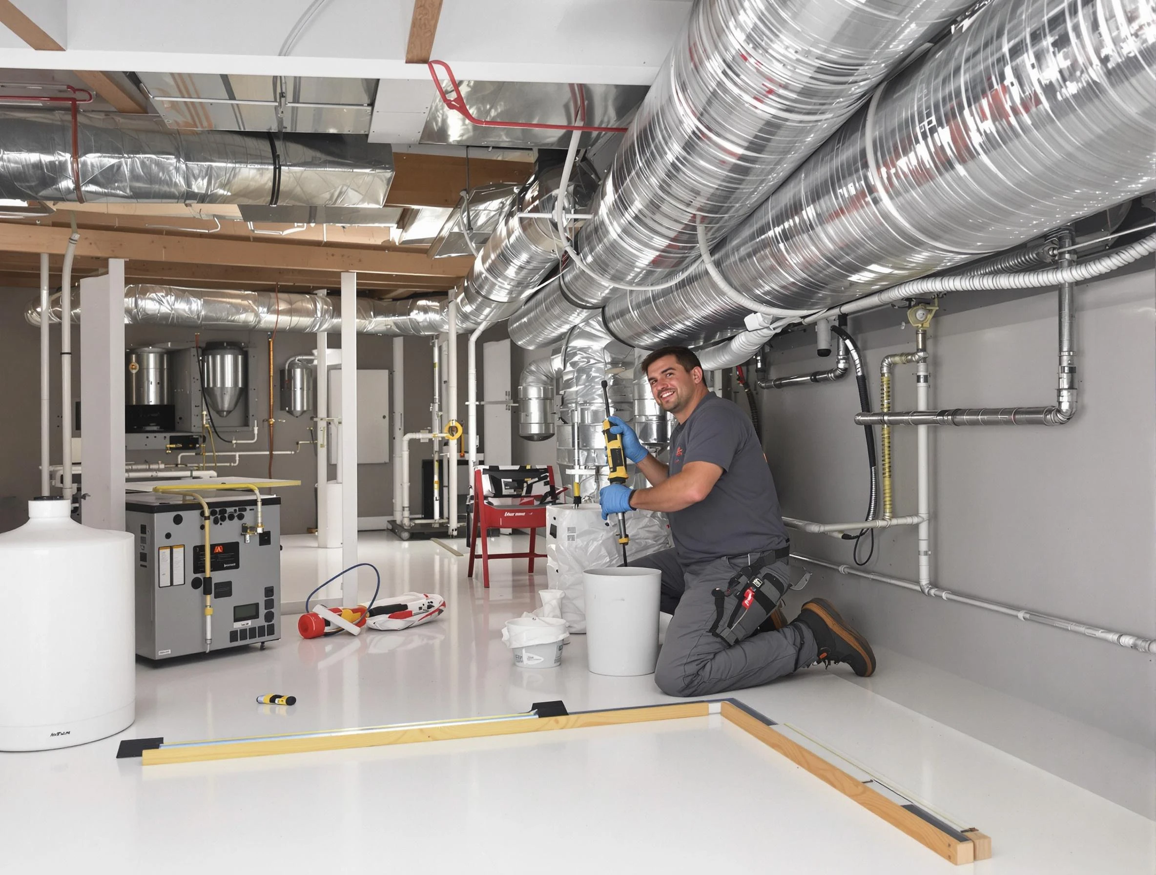 Professional duct sealing service by Lowell Air Duct Cleaning in Lowell