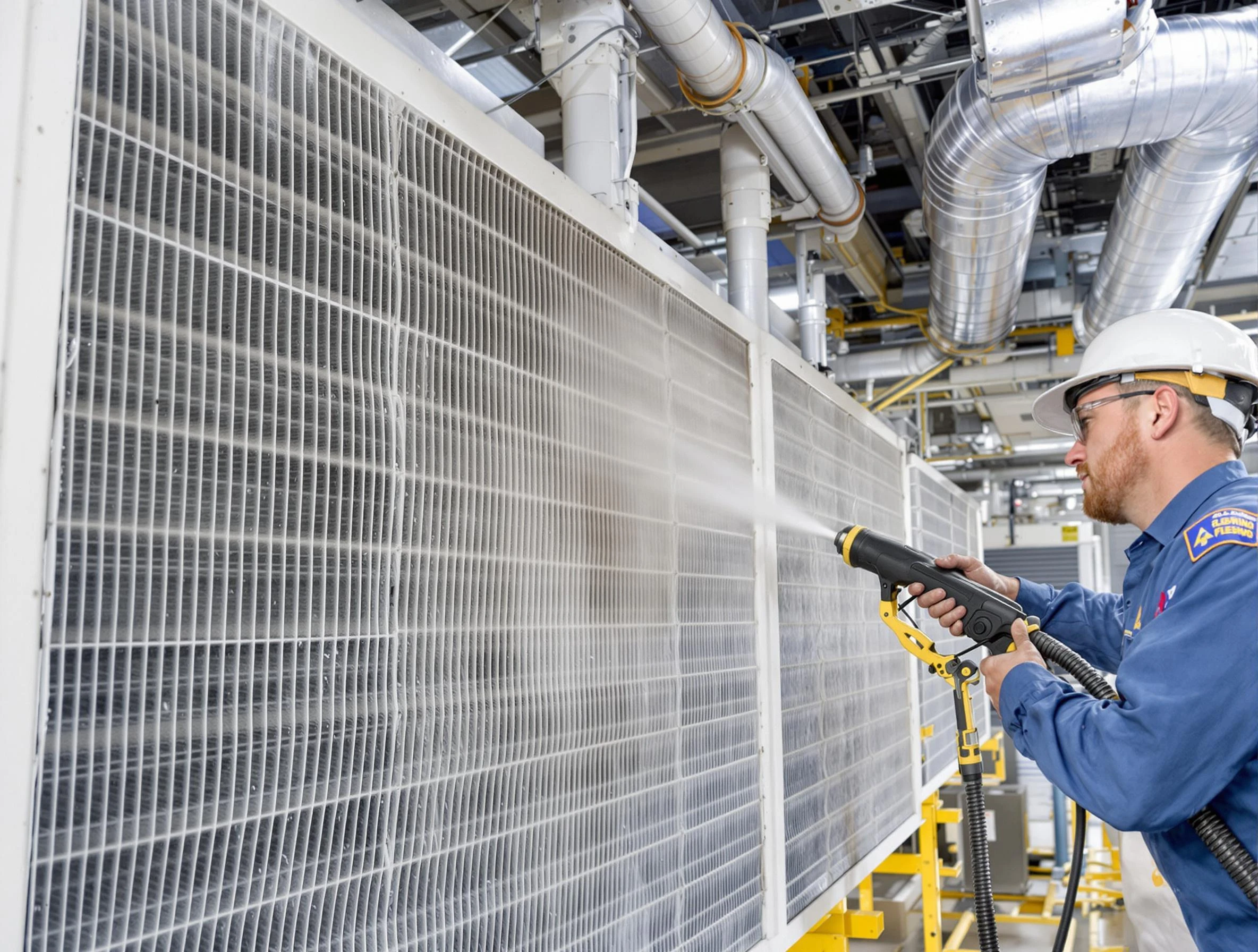 Professional commercial coil cleaning by Lowell Air Duct Cleaning in Lowell