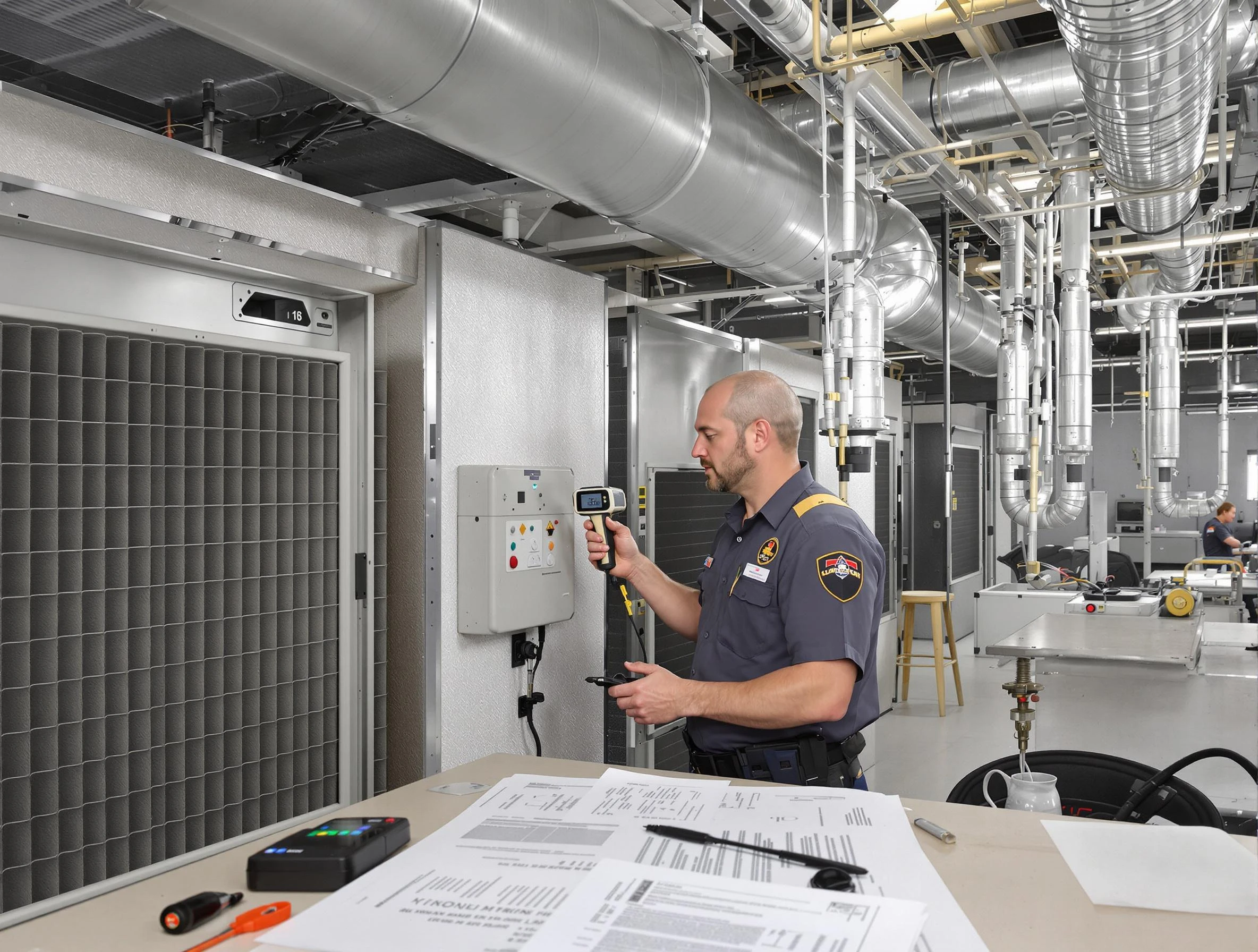 Professional filter system inspection by Lowell Air Duct Cleaning in Lowell